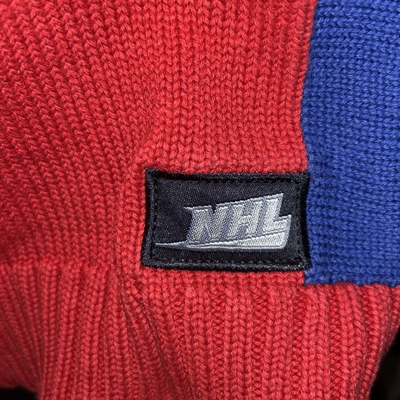 NHL Kids XS knit half zip Montreal Canadiens Sweater, good used condition. - Picture 3 of 5